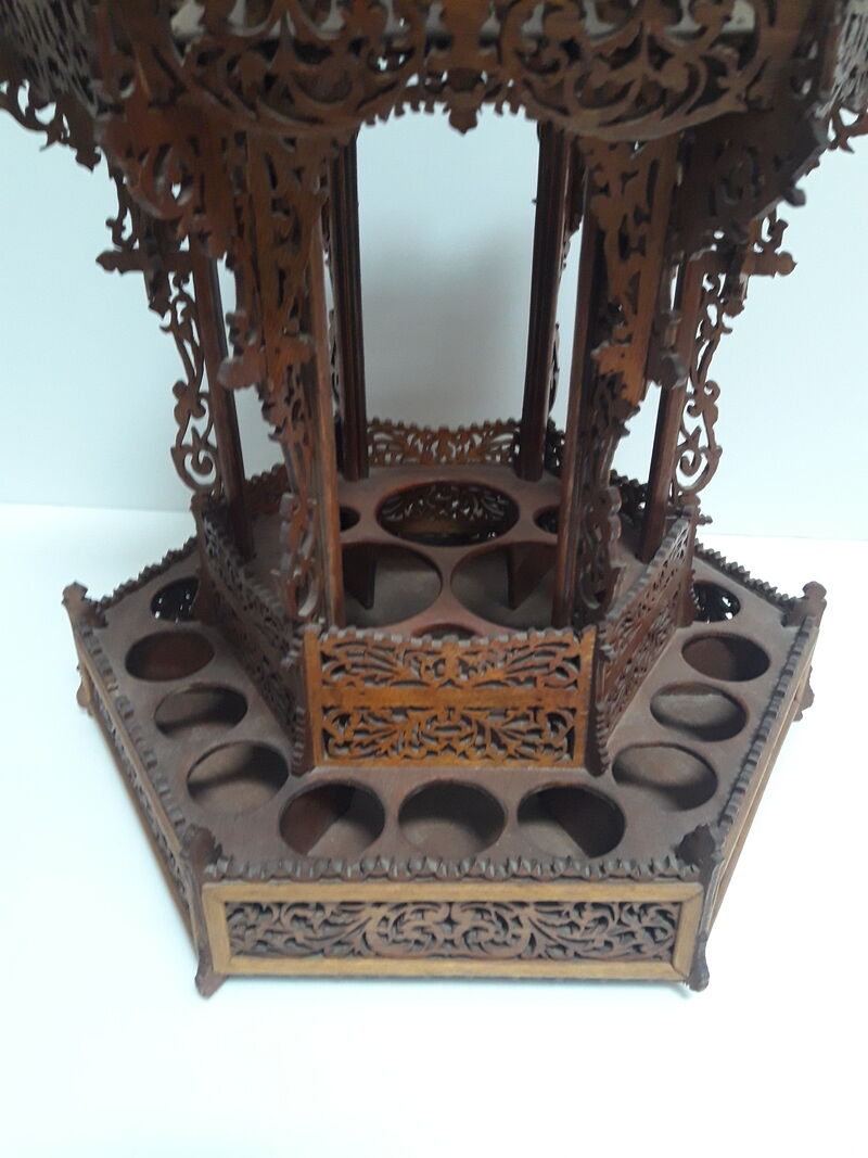 Liquor cellar bandstand wooden cut early XX °