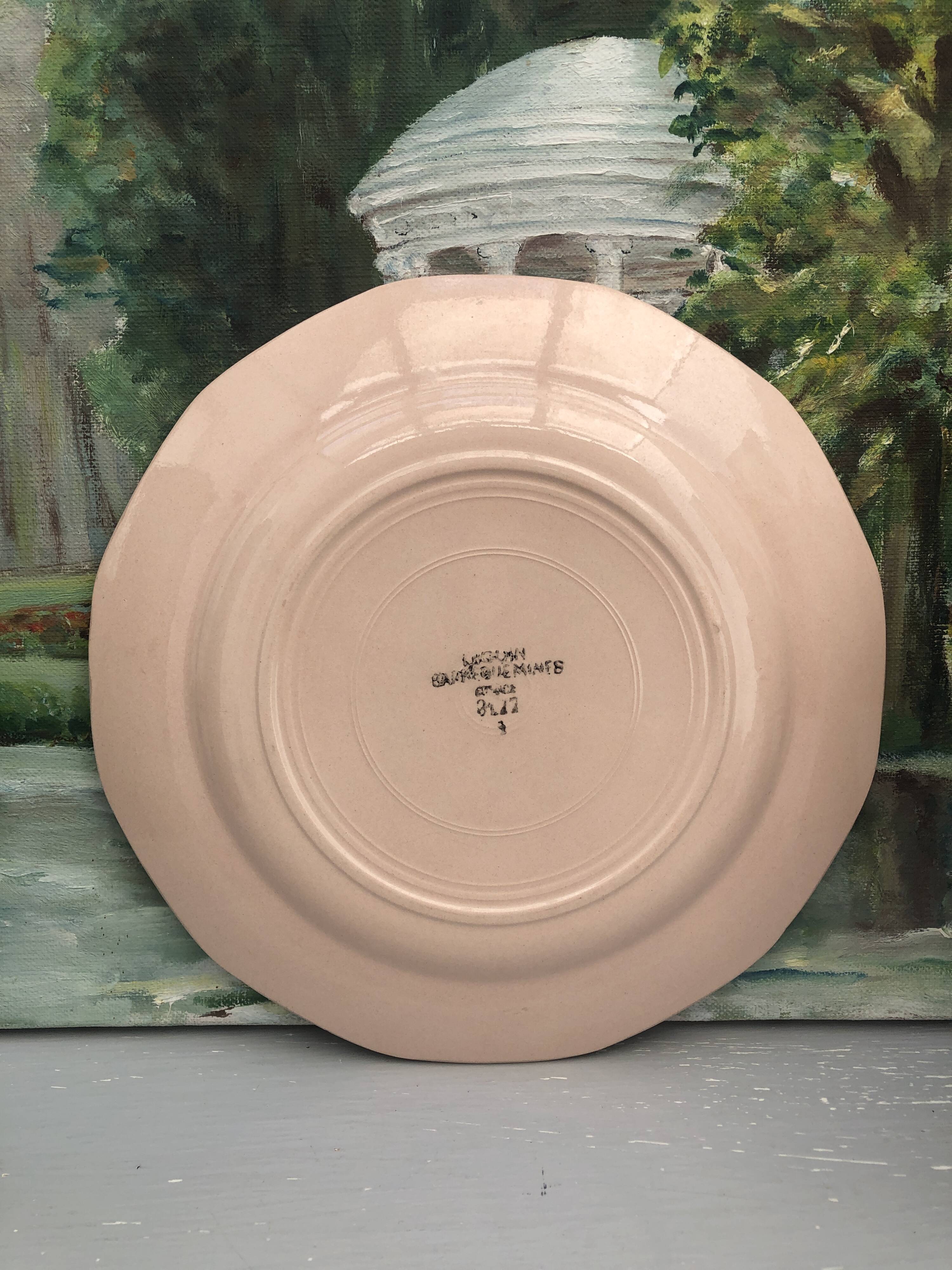 Assiette vintage sarreguemines