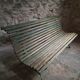 French garden bench in wood and iron, 1950s
