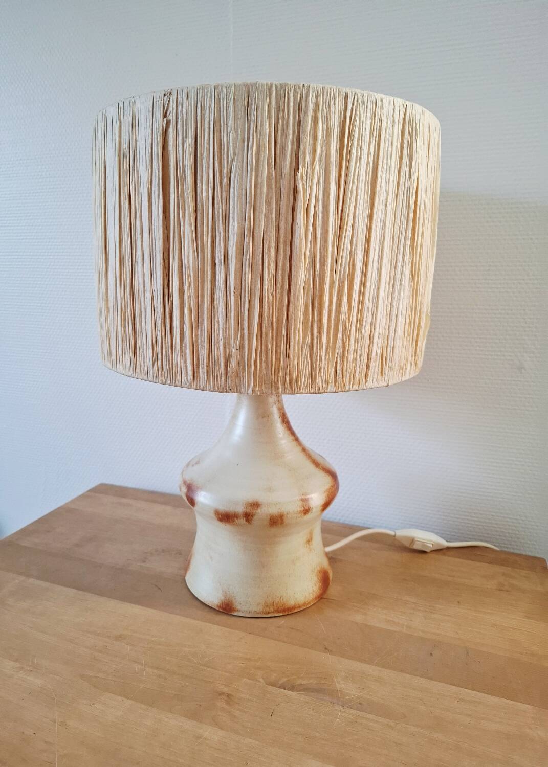Vintage signed ceramic lamp