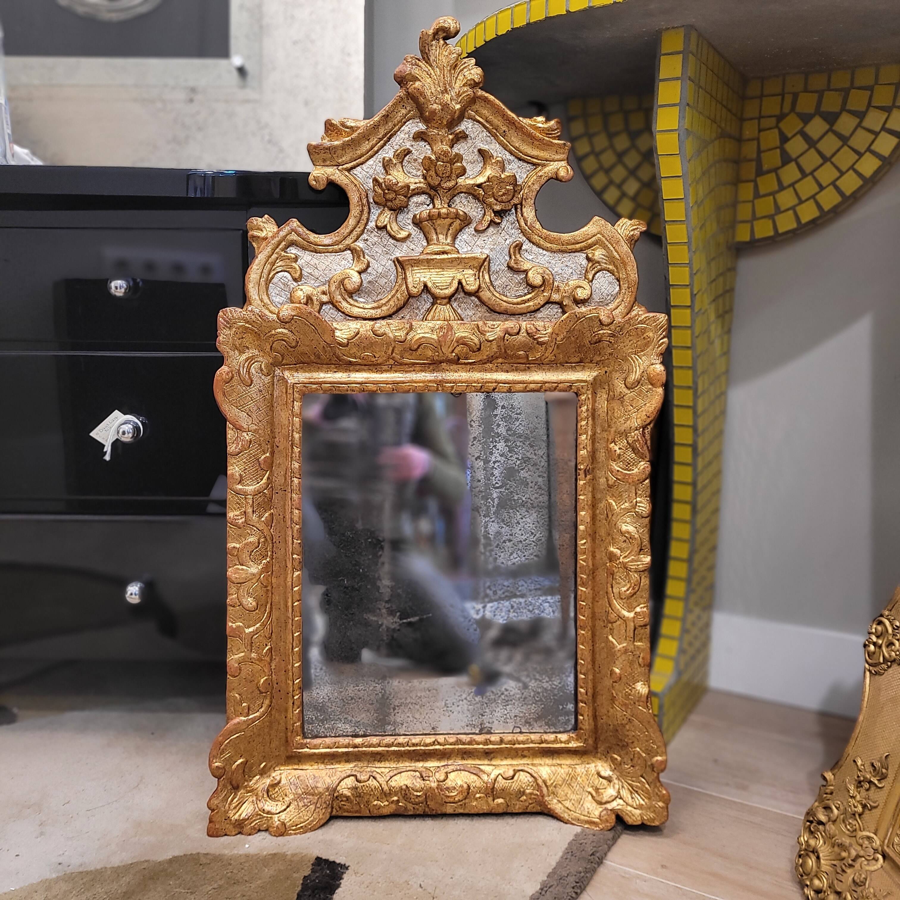 Espejo Estilo Regencia, Madera tallada, pps. s. XIX – France