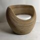 Pencil reed rattan bamboo egg pod chair