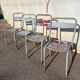 Set of 4 metal bistro chairs
