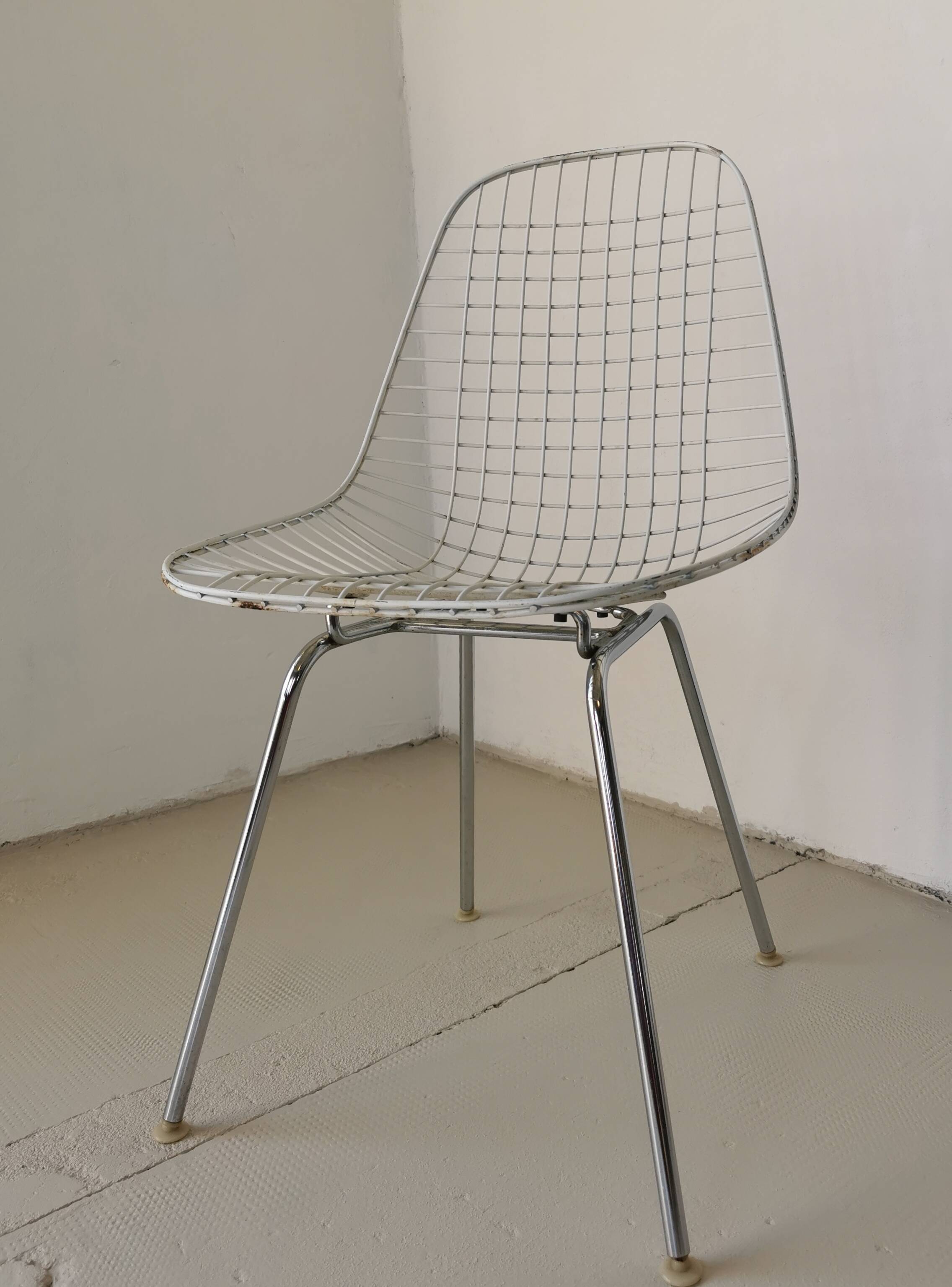 Eames DKX wire chair for Herman Miller