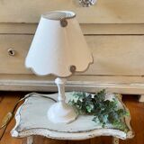 Shabby white patinated lamp