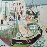 Belle Lithographie marine de Jacques Bouyssou (1926-1997)