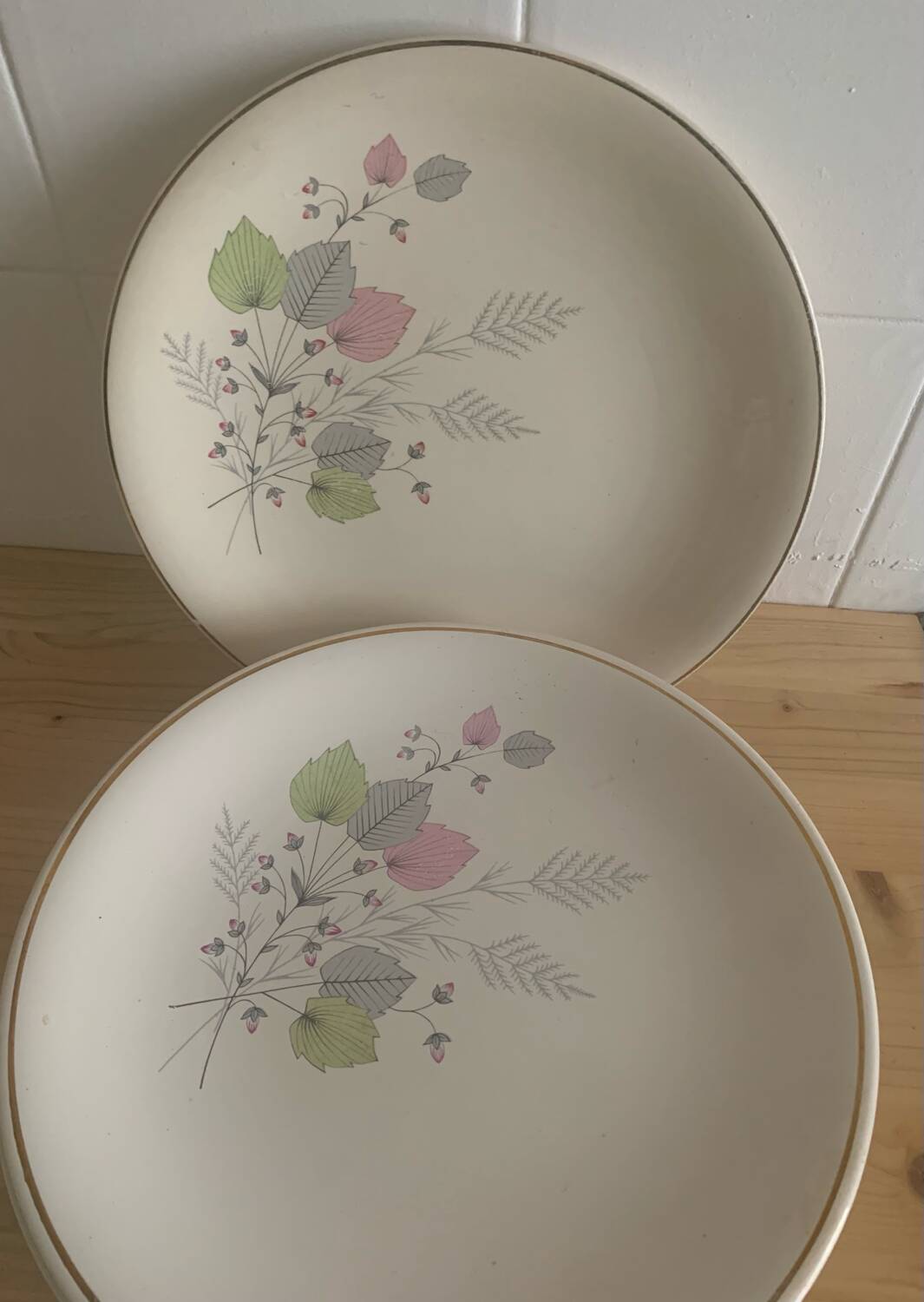 Vintage Longchamp earthenware plates