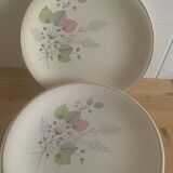 Assiettes faïence de Longchamp vintage