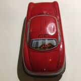 Mercedes miniature car in lithographed sheet metal