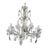 Antique crystal chandelier 8 lights 68 x 56