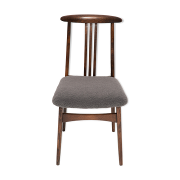 Modern Mid-Century Grey Bouclé Chair, designed by Mr. Zielinski, Europe, 1960s