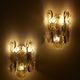 Pair of julius theodor kalmar glass wall lights, 1960s
