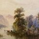 Watercolor paintings "Lucustrene Landscape" Edwin Earp (1851-1945)