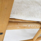 Scandinavian modern birch spindle rocking lounge chair, 1960’s