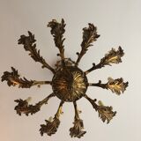 Lustre en bronze dix feux