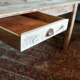 Farmhouse table in solid oak and pine, raw, washed, 212x93
