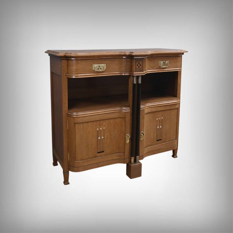 Oak dessert buffet in the style of Gustave Serrurier-Bovy, Art Deco – 1930