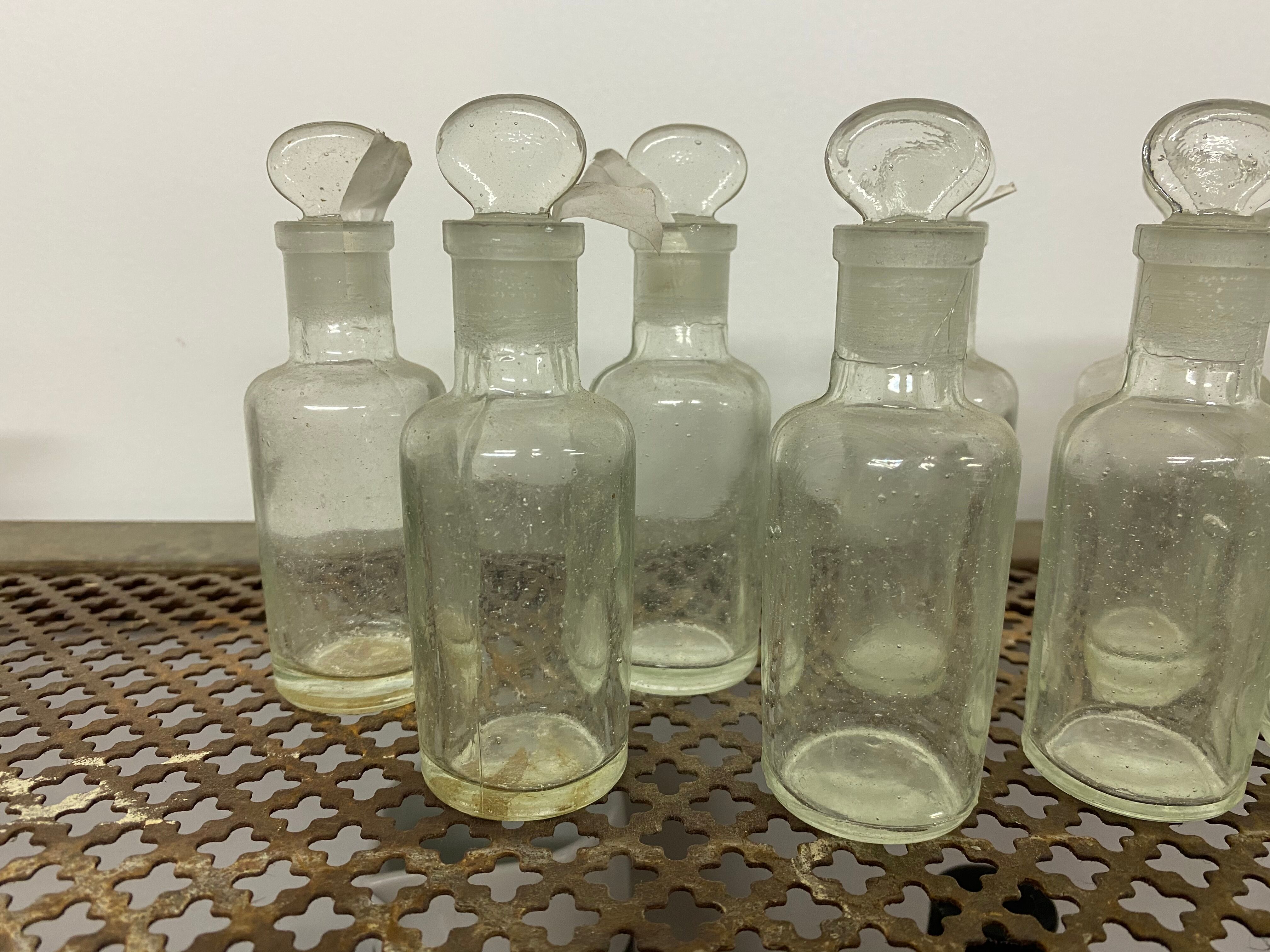 Set of 12 apothecary vials