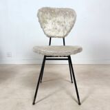 Pair of vintage furry chairs