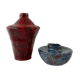 Lot 2 ceramic vases, circa 1970