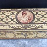 Old biscuit box Pernot Dijon embossed sheet metal lithographed early twentieth century