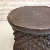 Bamileke African Art wooden coffee table / stool