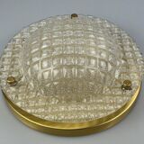 60s 70s Plafoniere ceiling lamp by Fischer Leuchten Germany Space Age