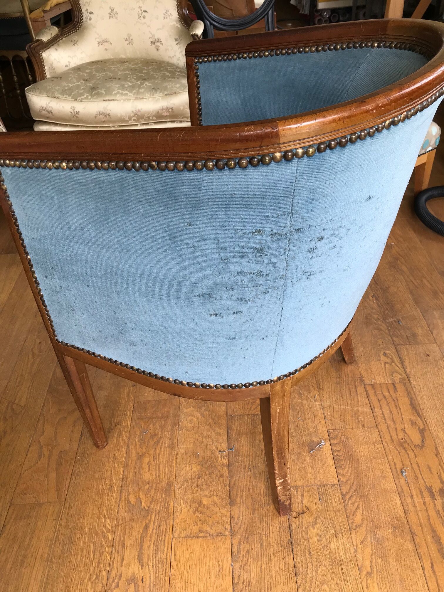 Fauteuil tonneau art déco