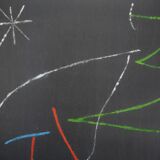 Joan miro: bird in the night - original signed stencil