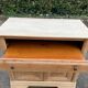 Louis Philippe sideboard with two doors and one drawer, renovated in solid cherry wood