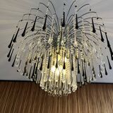 Murano crystal chandelier. Handmade by glass craftsman. Signoretti House.