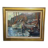 Tableau ancien, Marine signée Louis Dufour datée 1943
