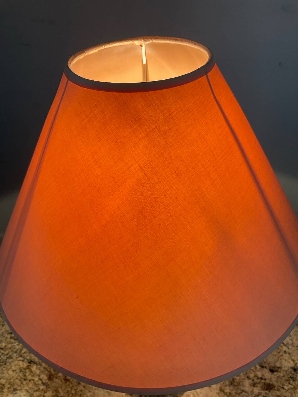 Vintage chrome ceramic lamp
