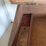 1900s oak desk with interior paint