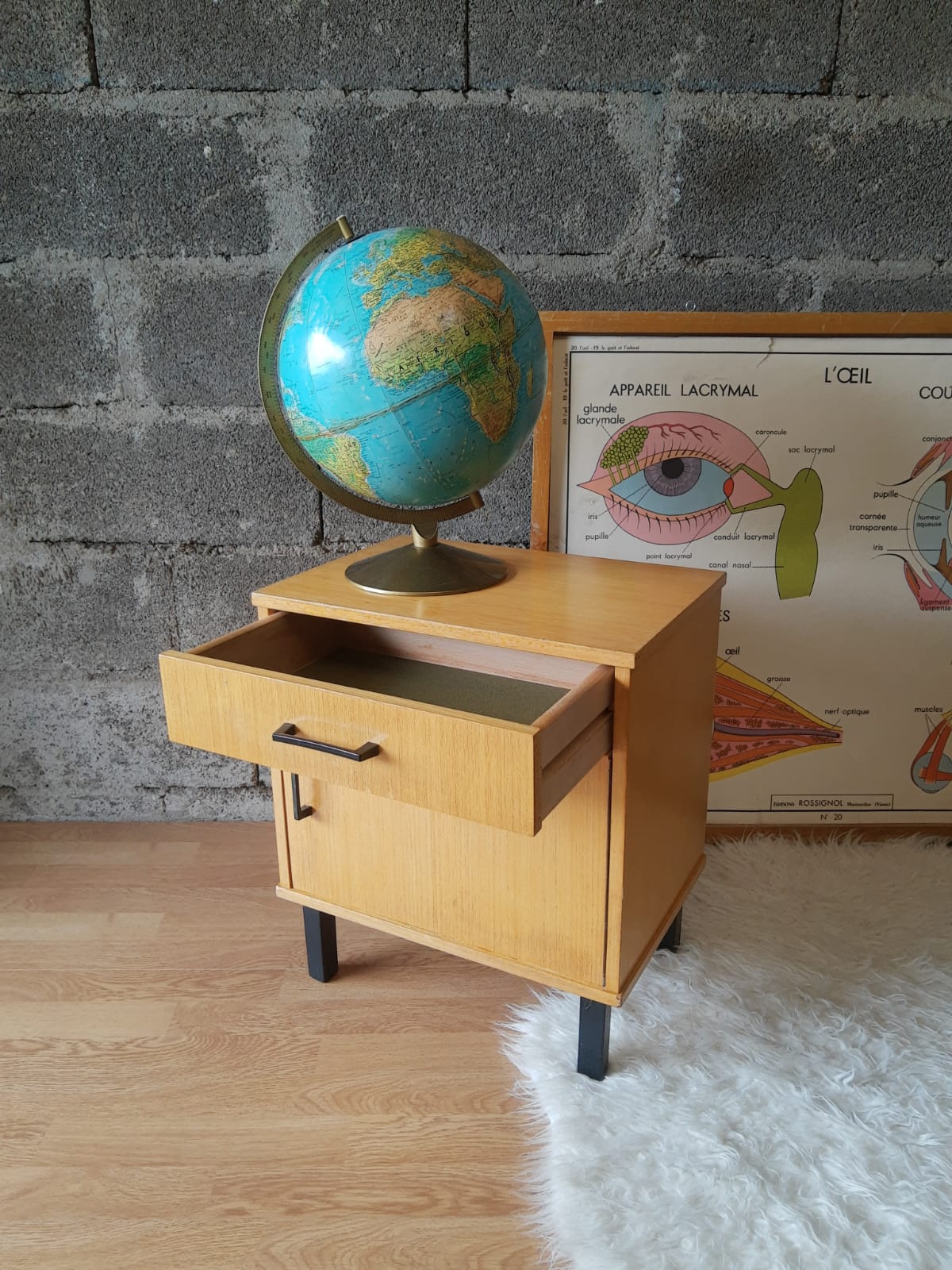 Bedside table 50s-60s - vintage