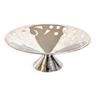 1980s Memphis Style Fruit Bowl | Stainless Steel