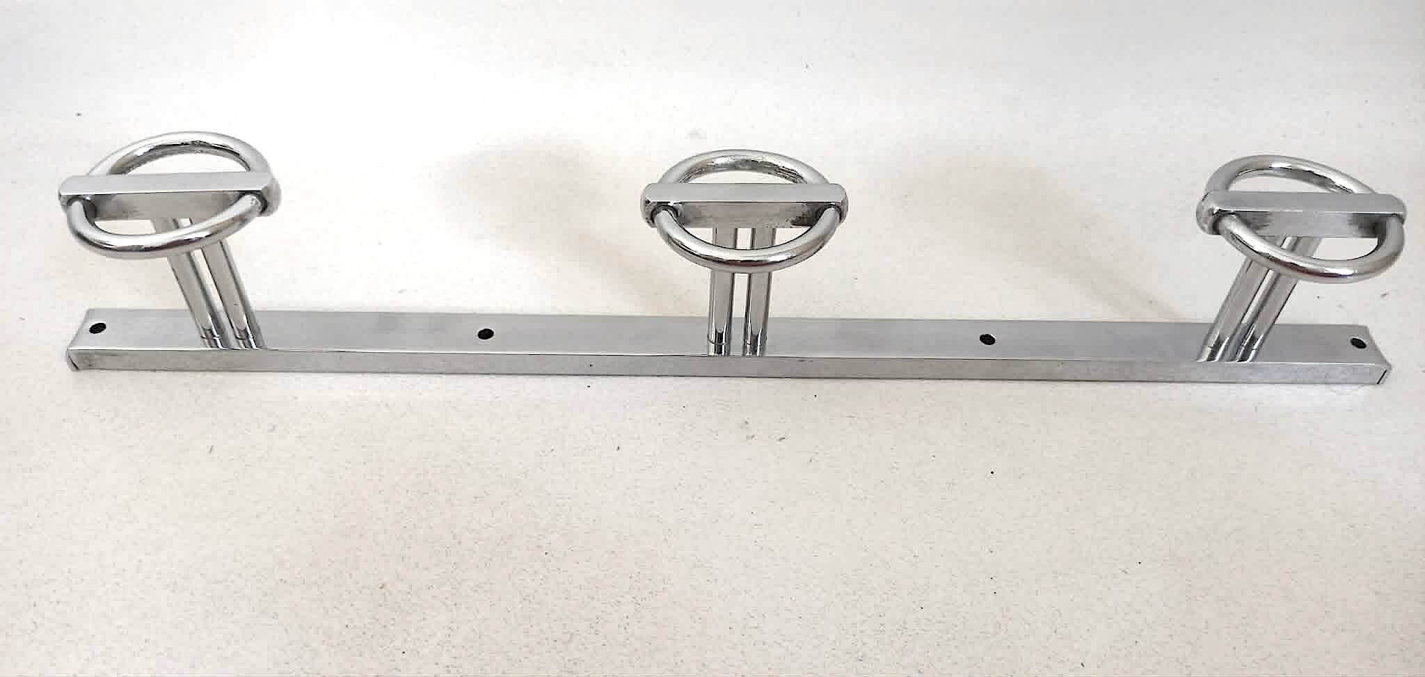 Triple patères  Art Déco de Jean Royère Largeur 45 cm