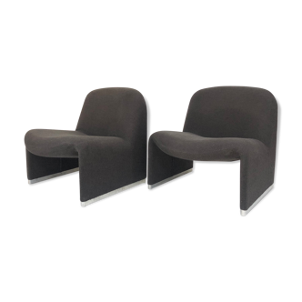 Vintage lounge chairs Alky Castelli Artifort Giancarlo Piretti set of two