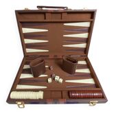 Jeu de backgammon, mallette vintage, A.Moriee & Cie