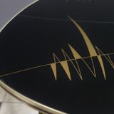 Black and Gold glass table 1960s