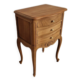 Commode chevet bois style Louis XV