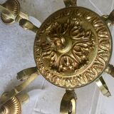 Lustre en bronze doré style Louis XVI