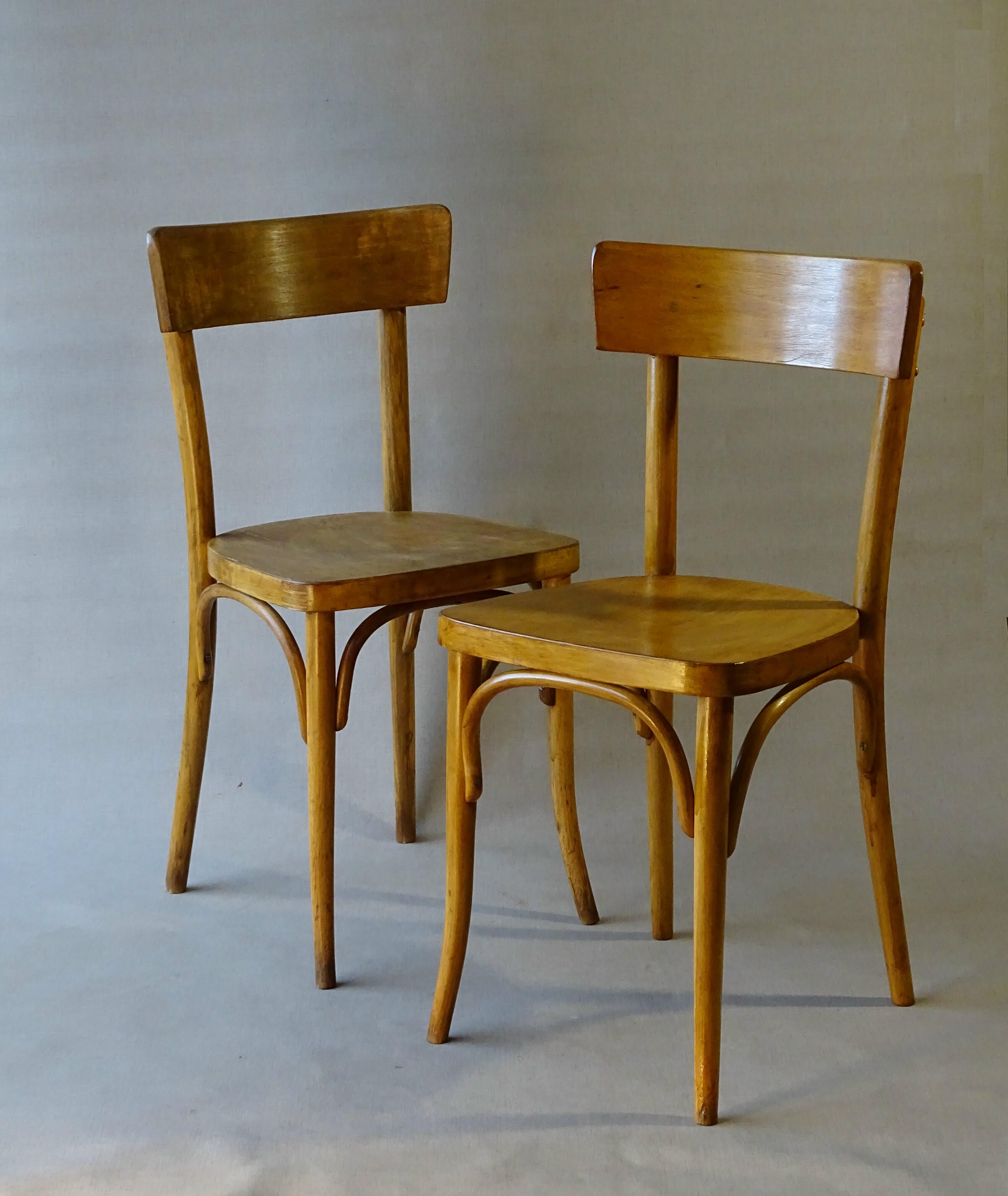 Two chairs bistrot Thonet 1960 Czechoslovakia