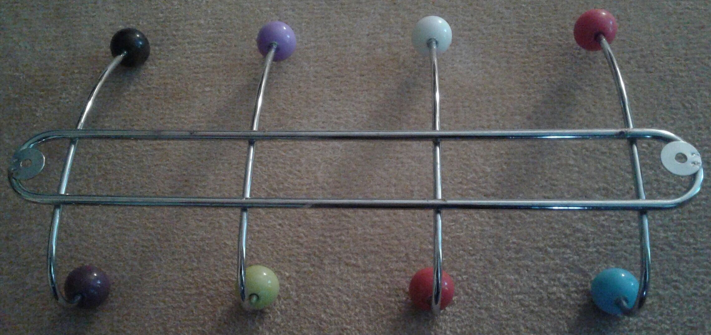 Vintage wall coat rack