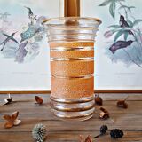 Vintage orange granite vase