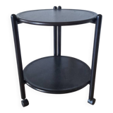 Danish folding dessert trolley with 2 trays, 1980s.