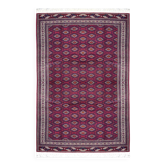 Large Semi Antique Turkmen Rug Bukhara Yomouth 370 × 224 Cm - Handmade