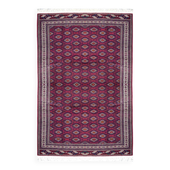Large Semi Antique Turkmen Rug Bukhara Yomouth 370 × 224 Cm - Handmade
