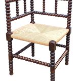 Ancien fauteuil chaise de coin d angle