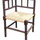 Ancien fauteuil chaise de coin d angle